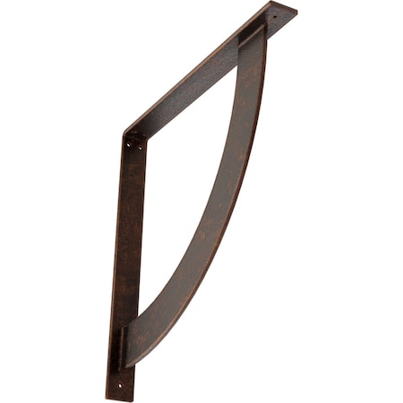 Ekena Millwork Bulwark Steel Bracket, Antiqued Copper 2"W x 20"D x 20"H BKTM02X20X20BUACO